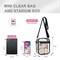 Clear Purse Stadium Clear Messenger Bag Stadium Approved for Men and Women Clear CrossBody Bag